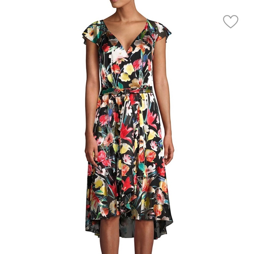 NWOT Tahari Silk Floral Dress